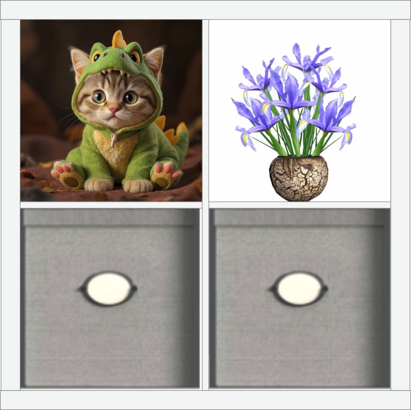 SKIVA Frontscheibe passend für IKEA® KALLAX dragon cat 0089
