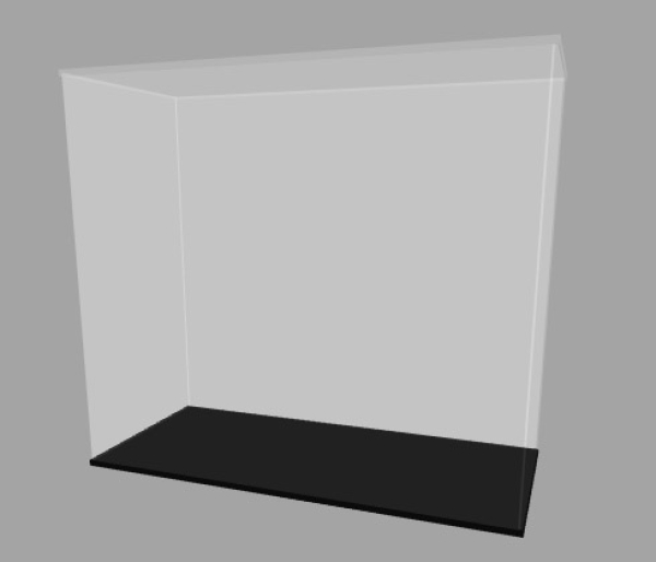 Acryl Vitrine für LEGO® Disney Set „Micky Maus und Minnie Maus“ 43179 T/B/H 190x440x390 mm