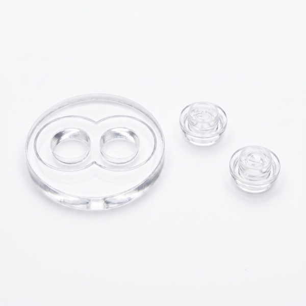 FiguSpot(1) transparent 2er Pin – Acrylsockel für Minifiguren