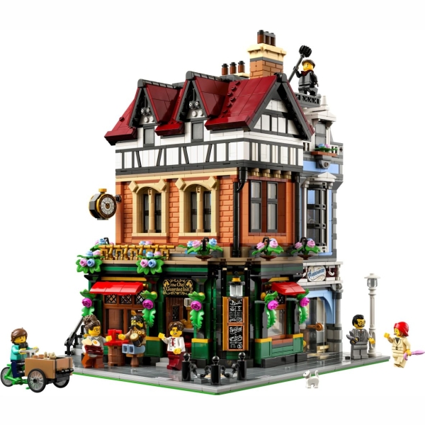 Acryl Vitrine für LEGO® Icons Eckhaus im Tudorstil 10350 B/T/H 290x290x340 mm