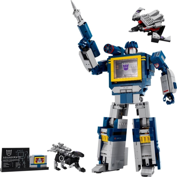 Acryl Vitrine für LEGO® Icons Transformers: Soundwave 10358 B/T/H 340x140x390 mm