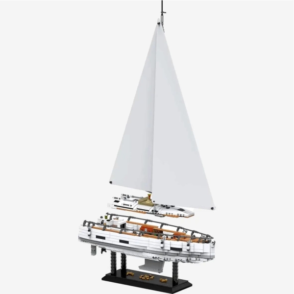 Acryl Vitrinen XXL für Blue Brixx Moderne Segelyacht 105606 B/T/H 490x190x790 mm