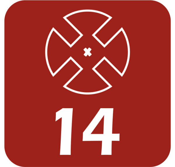 FiguRack® "frozen-paint" Sammeldisplay für eure LEGO® Figuren 14 Plätze