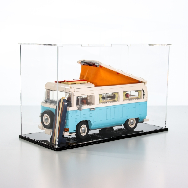 Acryl Vitrine für LEGO® Volkswagen T2 Campingbus 10279 T/B/H 190x390x240 mm