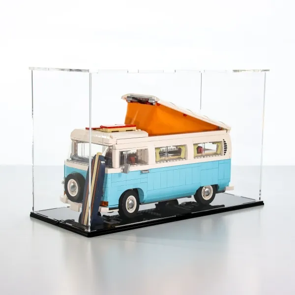 FiguSafe Vitrine für LEGO® Volkswagen T2 Campingbus 10279 T/B/H 200x400x250 mm 025