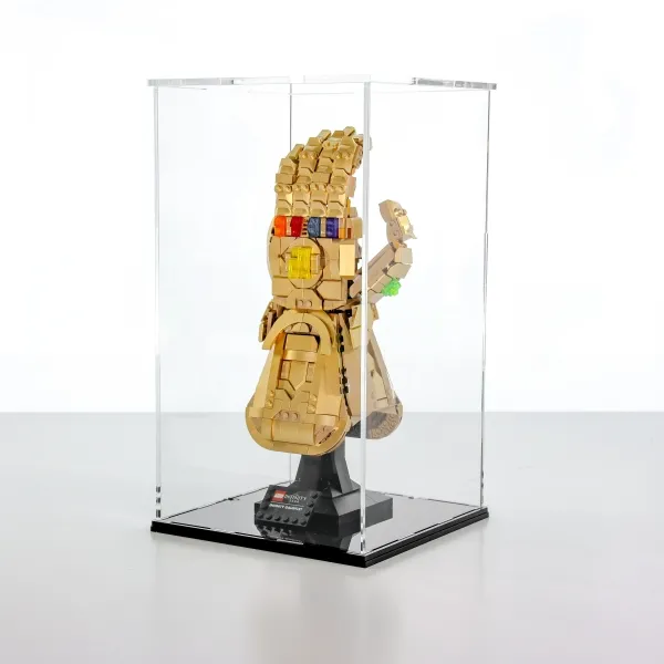 FiguSafe Vitrine für LEGO® Marvel Infinity Handschuh 76191 T/B/H 200x200x350 mm 026