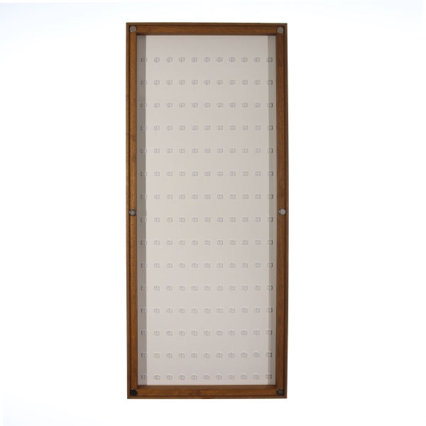 ClickCase size XXL Click System Hochkant mit 165 Figurenhalter EICHE / WEISS