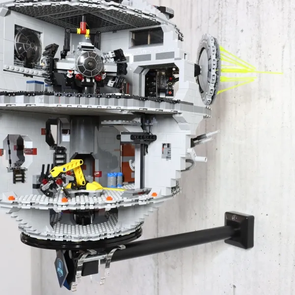 DeathStarHolder die Wandhalterung für deinen LEGO Todesstern Star Wars Set 10188 und 75159