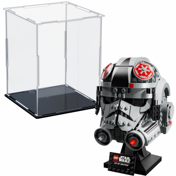 Acryl Vitrine für LEGO® Star Wars™ AT-AT Pilot Helm 75429 B/T/H 190x190x240 mm