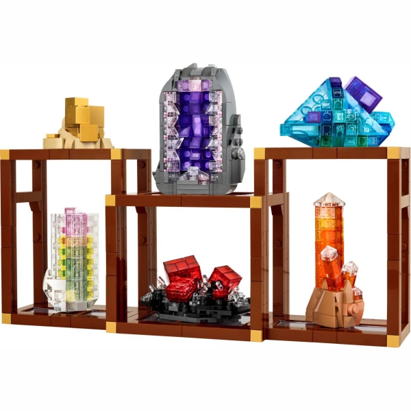 Acryl Vitrine für LEGO® Ideas Mineraliensammlung 21362 B/T/H 340x90x240 mm