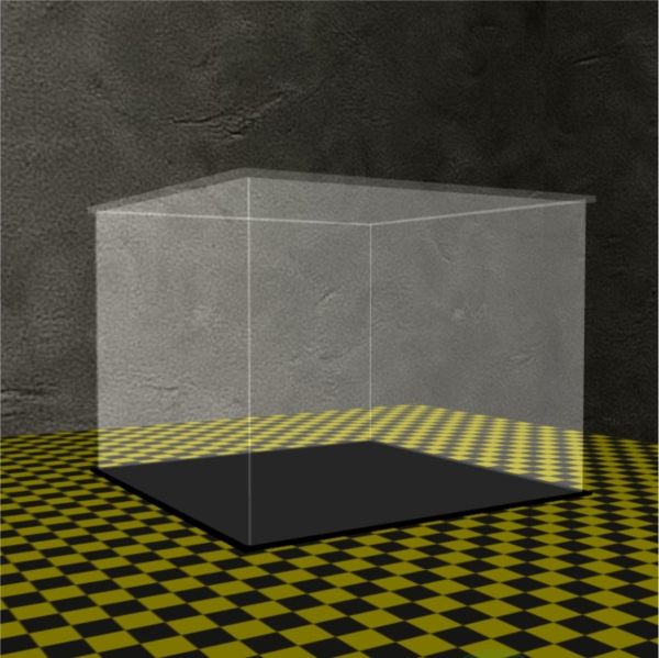 Acryl Vitrine für LEGO® Icons Drachenzähmen Leicht Gemacht Modell von Ohnezahn 10375 B/T/H 240x240x190 mm