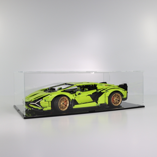 Acryl Vitrine für LEGO Lamborghini Sián FKP 37 42115 B/T/H 640x340x190 mm