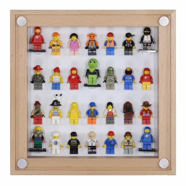 Click Vitrine PLUS Natur 300x300x60mm für 28 Lego® Figuren Click Vitrine PLUS Natur 300x300x60mm für 28 Lego® Figuren