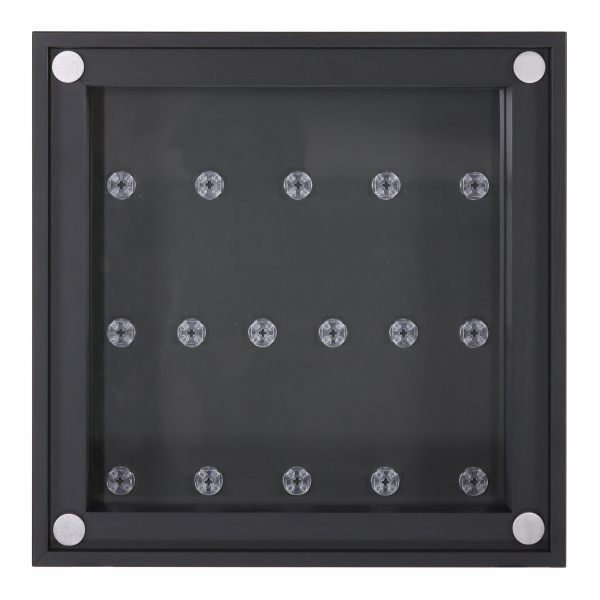 Click Vitrine PLUS Schwarz 300x300x60mm für 16 Lego® Figuren