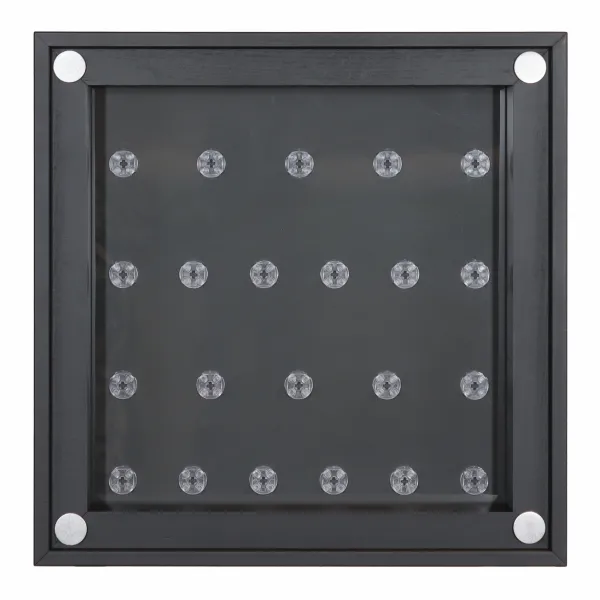 Click Vitrine PLUS Schwarz 300x300x60mm für 22 Lego® Figuren