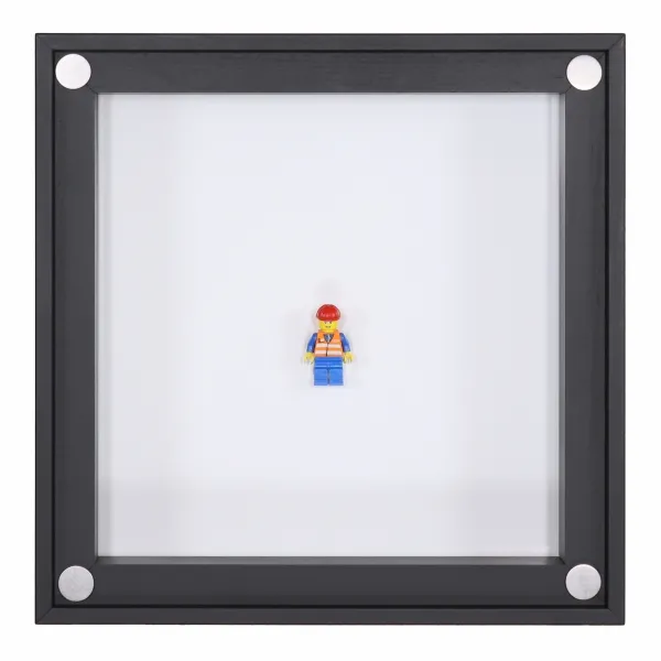 Click Vitrine PLUS Schwarz 300x300x60mm für 1 Lego® Figuren