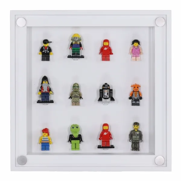Click Vitrine PLUS Weiß 300x300x60mm für 12 Lego® Figuren