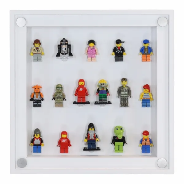 Click Vitrine PLUS Weiß 300x300x60mm für 16 Lego® Figuren