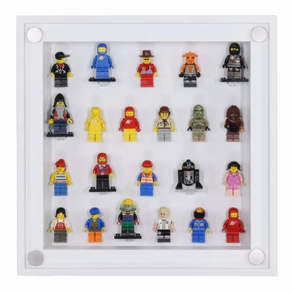 Click Vitrine PLUS Weiß 300x300x60mm für 22 Lego® Figuren