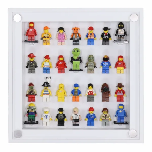 Click Vitrine PLUS Weiß 300x300x60mm für 28 Lego® Figuren