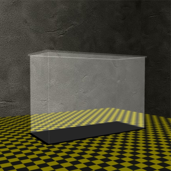 Acryl Vitrine für LEGO® Ideas Gizmo 21361 B/T/H 340x140x240 mm