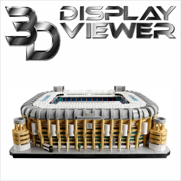 FiguSafe Vitrine für LEGO® Bauset „Real Madrid – Santiago Bernabéu Stadion“ 10299 T/B/H 500x450x200 mm 043