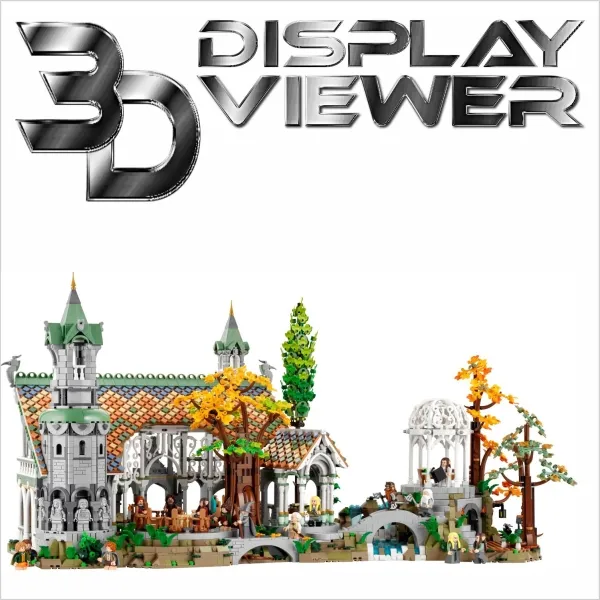 FiguSafe XXL Vitrine für LEGO® Icons DER HERR DER RINGE Sammlerstück 10316 T/B/H 550x800x450 mm 100