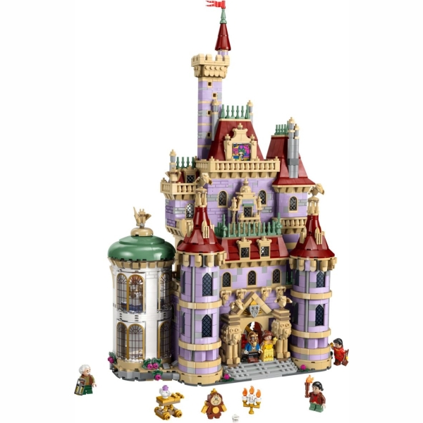 Acryl Vitrinen XXL für LEGO® ǀ Disney Princess Schloss aus „Die Schöne und das Biest“ 43263 B/T/H 390x190x590 mm