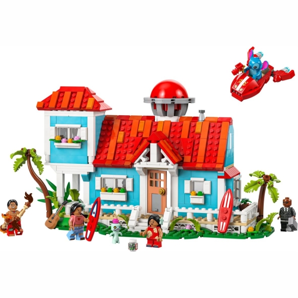 Acryl Vitrine für LEGO® ǀ Disney Strandhaus aus „Lilo und Stitch“ 43268 B/T/H 390x190x190 mm