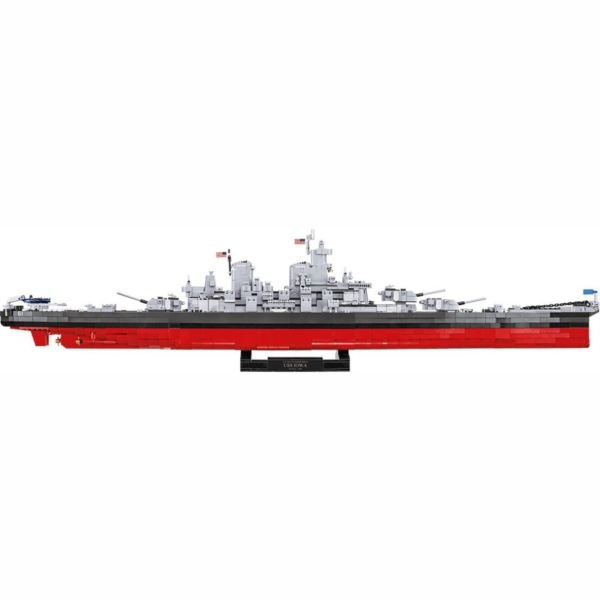 Acryl Vitrine für Cobi #4836 Schlachtschiff Iowa (4in1) - Executive Edition B/T/H 940x190x240 mm