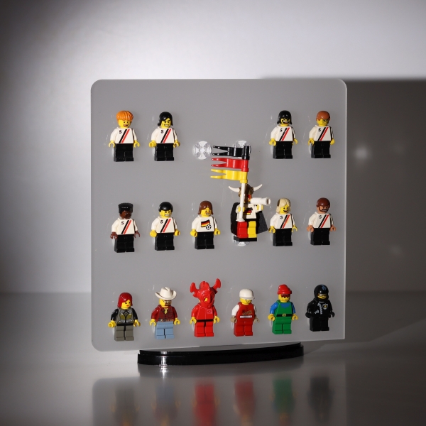 FiguRack® "frozen-4side"  Sammeldisplay für eure LEGO® Figuren 18 Plätze