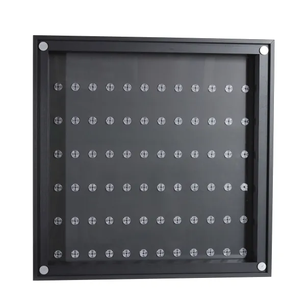 Click Vitrine PLUS Schwarz 500x500x60mm für 72 Lego® Figuren