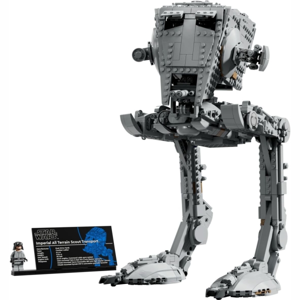 Acryl Vitrine für LEGO® AT-ST™ Kampfläufer 75417 B/T/H 290x240x440 mm