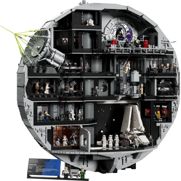 Acryl Vitrine XXL für Lego® Star Wars™ Bauset Todesstern 75419 B/T/H 840x290x740 mm
