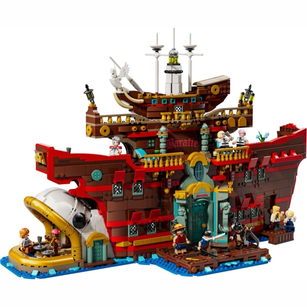 Acryl Vitrine für LEGO® ONE PIECE Baratié, das Schwimmende Restaurant 75640 B/T/H 590x340x390 mm