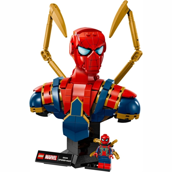 Acryl Vitrine für LEGO® Iron Spider-Man Büste 76326 B/T/H 240x140x190 mm