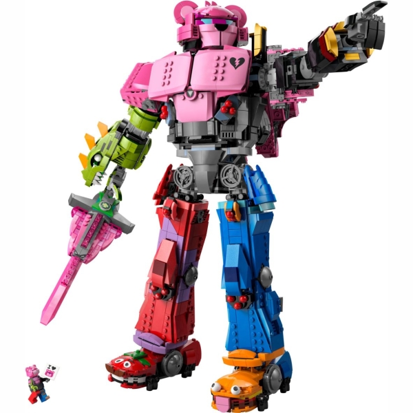 Acryl Vitrine für LEGO® Fortnite® Mecha-Anführer 77078 B/T/H 390x190x490 mm