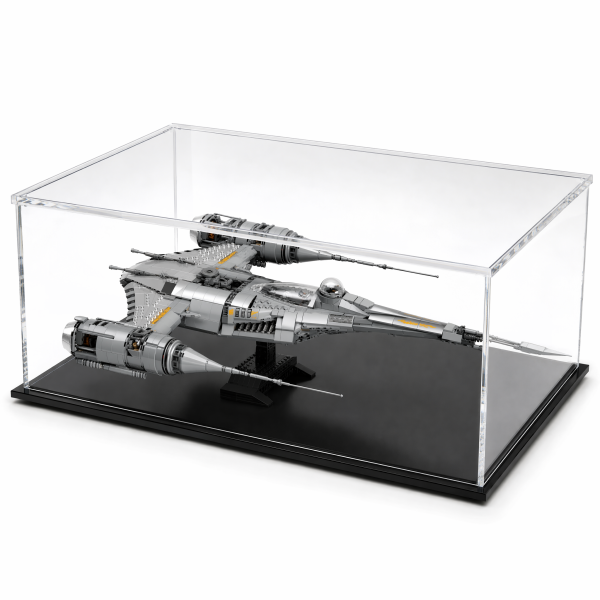 Acryl Vitrine für LEGO® Star Wars™ N-1 Starfighter des Mandalorianers 75442 B/T/H 740x440x240 mm