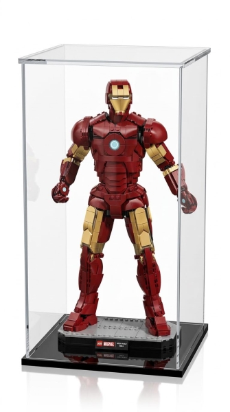 Acryl Vitrine für Lego® Marvel Iron Man Mark 3 Sammleredition 76344 B/T/H 240x190x440 mm