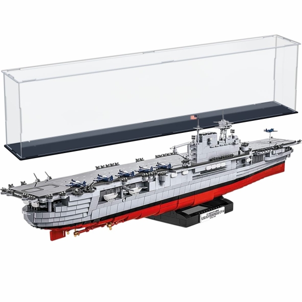 Acryl Vitrine für COBI 4815 # USS ENTERPRICE CV-6 - B/T/H 990x140x240 mm