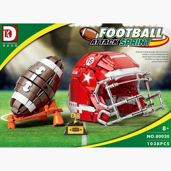 Acryl Vitrine für Blue Brixx American Football 108639 B/T/H 440x290x190 mm