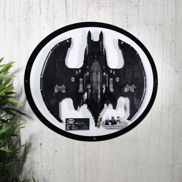 BatwingHolder die Acryl Halterung für dein LEGO® Batwing Modell Set 76161 Version Weiß