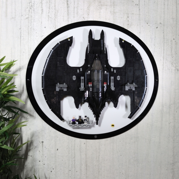 BatwingHolder die Acryl Halterung für dein LEGO® Batwing Modell Set 76161 Version Weiß