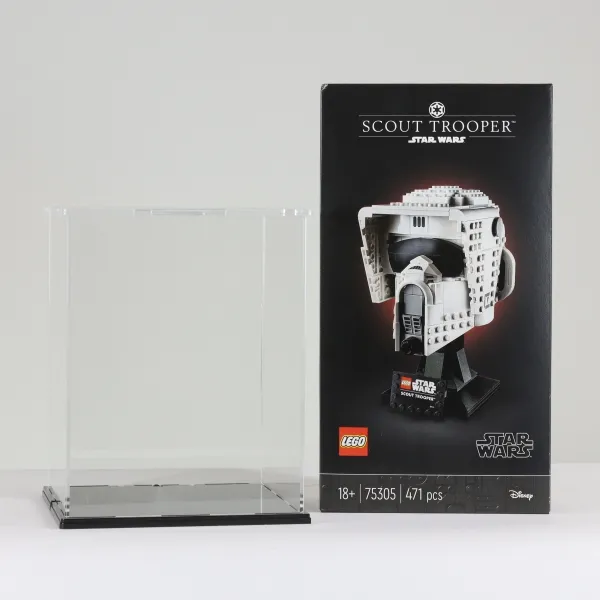 FiguBundle Vitrine + LEGO® Star Wars 75305 Scout Trooper™ Helm