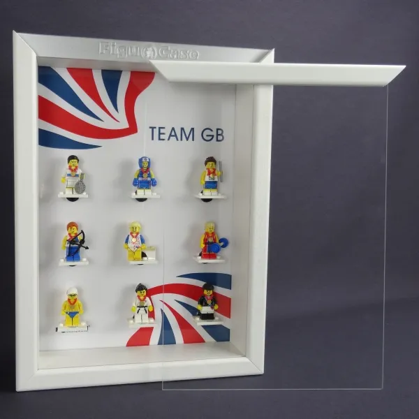 ClickCase Vitrine für LEGO® Serie Team GB (8909) mit 9 Figurenhalter