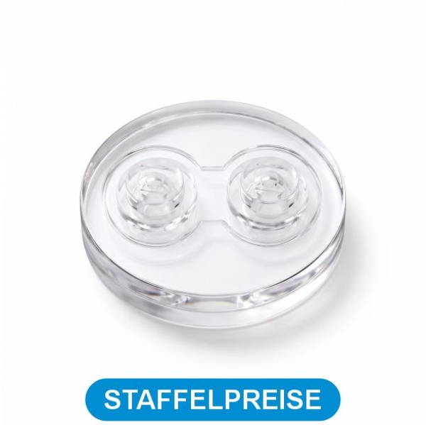 FiguSpot(1) transparent 2er Pin – Acrylsockel für Minifiguren