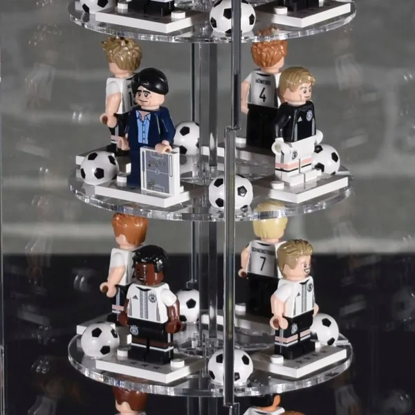 SingleTower Vitrine für eure 16 DFB EM 2016 Fußball LEGO® Sammelfiguren mit Ballloch