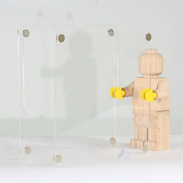 IKEA SANNAHED Vitrine für Lego® Minifiguren Serie 24 (71037) mit 12 Figurenhalter