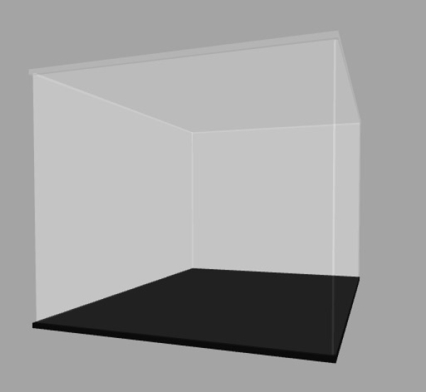 Acryl Vitrine für LEGO® Ideas Modellbausatz „Konzertflügel“ 21323 T/B/H 440x340x290 mm