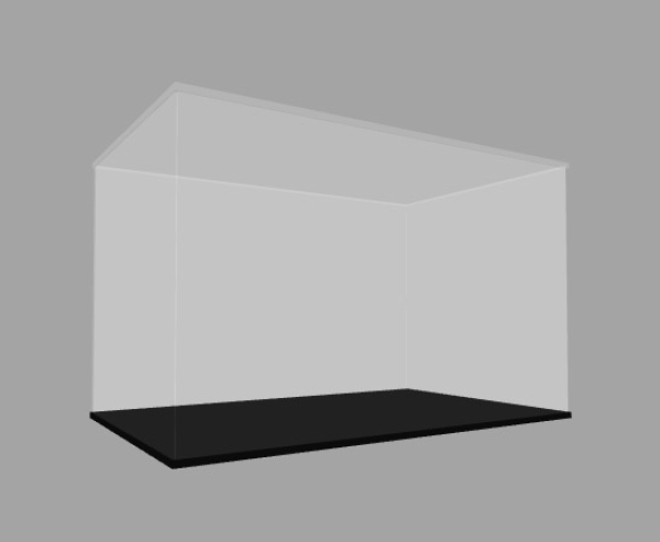 Acryl Vitrine für LEGO® Creator Expert Motorradmodell „Harley-Davidson® Fat Boy®“ 10269 T/B/H 240x390x240mm
